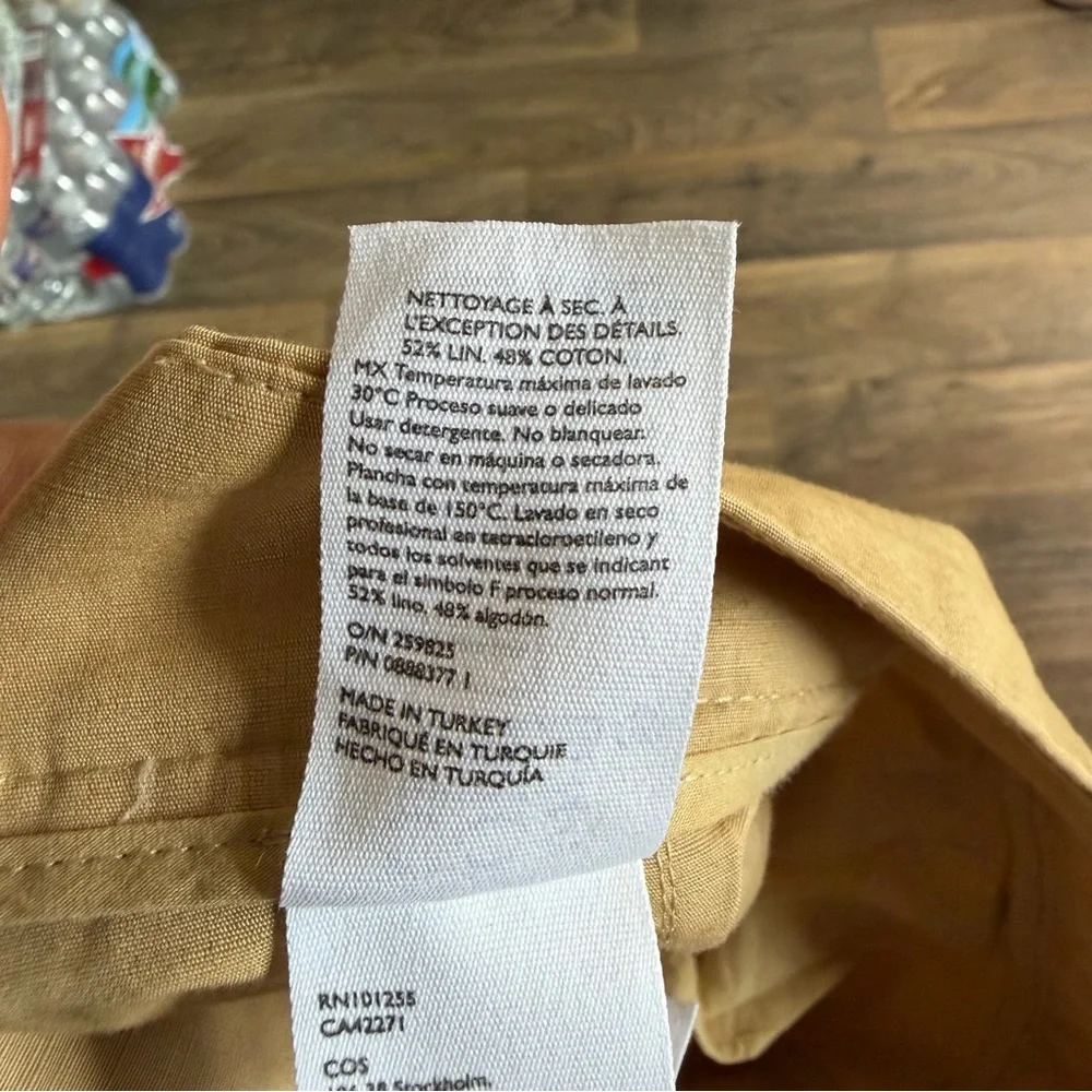 COS Straight Leg Linen/Cotton Pants NEW